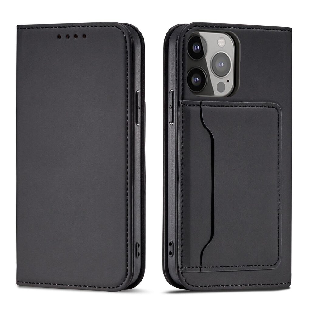 Hurtel Magnet Card Case paredzēts iPhone 13 mini, melns цена и информация | Telefonu vāciņi, maciņi | 220.lv