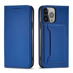 Hurtel Magnet Card Case paredzēts iPhone 13 mini, zils цена и информация | Чехлы для телефонов | 220.lv