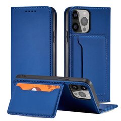 Hurtel Magnet Card Case paredzēts iPhone 13 mini, zils цена и информация | Чехлы для телефонов | 220.lv