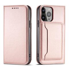 Hurtel Magnet Card Case paredzēts iPhone 13 Pro, rozā cena un informācija | Telefonu vāciņi, maciņi | 220.lv