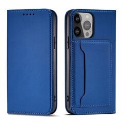 Hurtel Magnet Card Case paredzēts iPhone 13 Pro Max, zils цена и информация | Чехлы для телефонов | 220.lv