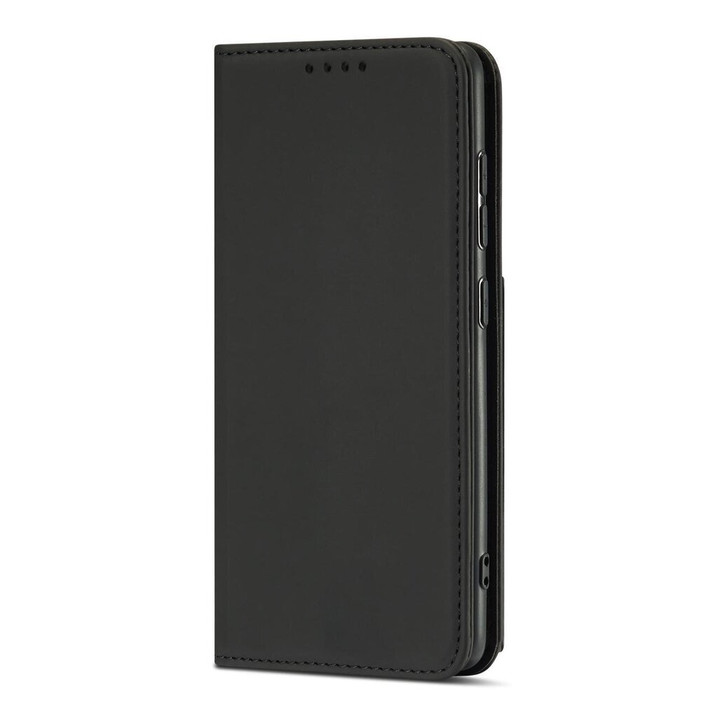 Hurtel Magnet Card Case paredzēts Samsung Galaxy A12 5G, melns цена и информация | Telefonu vāciņi, maciņi | 220.lv