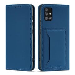 Hurtel Magnet Card Case paredzēts Samsung Galaxy A12 5G, zils цена и информация | Чехлы для телефонов | 220.lv