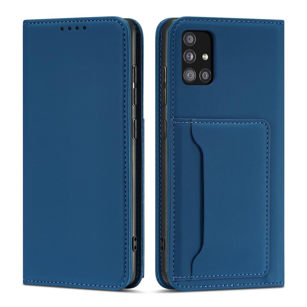 Hurtel Magnet Card Case paredzēts Samsung Galaxy A13 5G, zils цена и информация | Telefonu vāciņi, maciņi | 220.lv