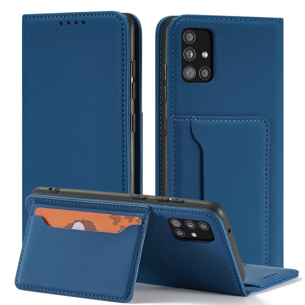 Hurtel Magnet Card Case paredzēts Xiaomi Redmi Note 11, zils cena un informācija | Telefonu vāciņi, maciņi | 220.lv