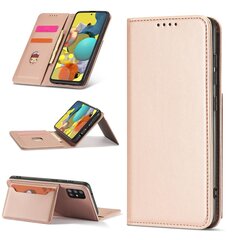 Чехол Hurtel Magnet Card для Xiaomi Redmi Note 11 Pro, розовый цена и информация | Чехлы для телефонов | 220.lv