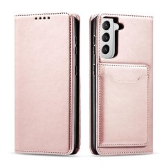 Hurtel Magnet Card Case paredzēts Samsung Galaxy S22, rozā cena un informācija | Telefonu vāciņi, maciņi | 220.lv