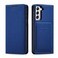 Hurtel Magnet Card Case paredzēts Samsung Galaxy S22 + (S22 Plus), zils cena un informācija | Telefonu vāciņi, maciņi | 220.lv