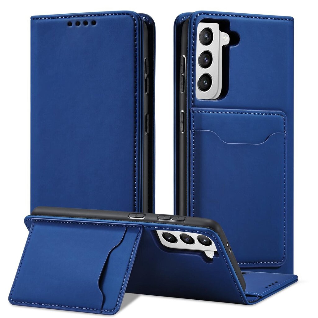 Hurtel Magnet Card Case paredzēts Samsung Galaxy S22 + (S22 Plus), zils цена и информация | Telefonu vāciņi, maciņi | 220.lv