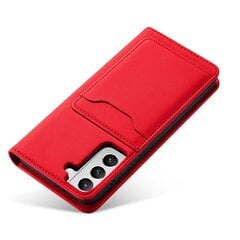 Чехол Hurtel Magnet Card для Samsung Galaxy S22 + (S22 Plus), красный цена и информация | Чехлы для телефонов | 220.lv
