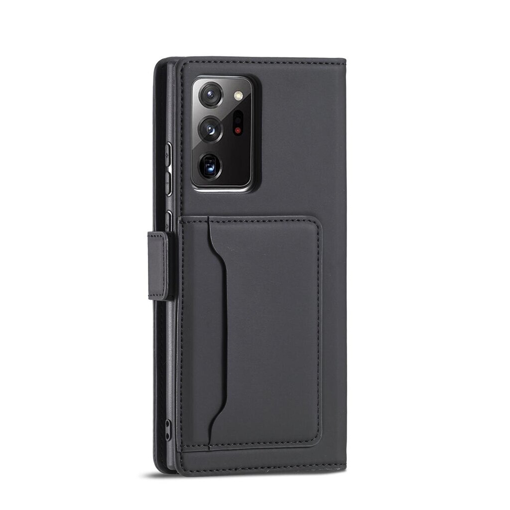 Hurtel Magnet Card Case paredzēts Samsung Galaxy S22 Ultra, melns cena un informācija | Telefonu vāciņi, maciņi | 220.lv
