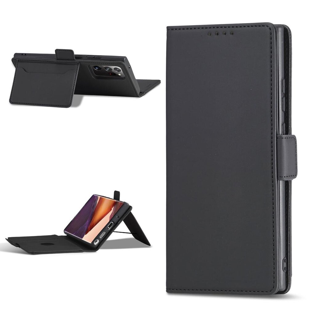 Hurtel Magnet Card Case paredzēts Samsung Galaxy S22 Ultra, melns cena un informācija | Telefonu vāciņi, maciņi | 220.lv