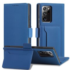 Чехол Hurtel Magnet Card для Samsung Galaxy S22 Ultra, синий цена и информация | Чехлы для телефонов | 220.lv