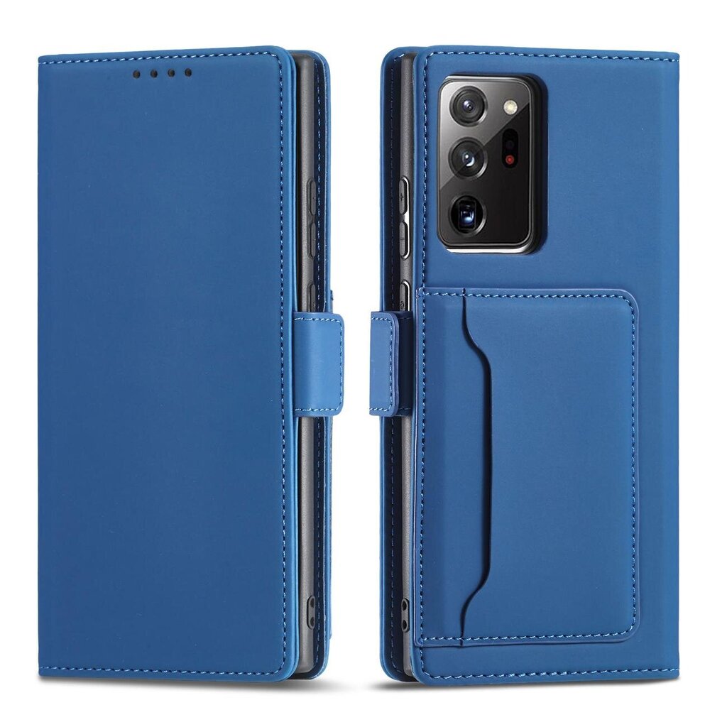 Hurtel Magnet Card Case paredzēts Samsung Galaxy S22 Ultra, zils cena un informācija | Telefonu vāciņi, maciņi | 220.lv