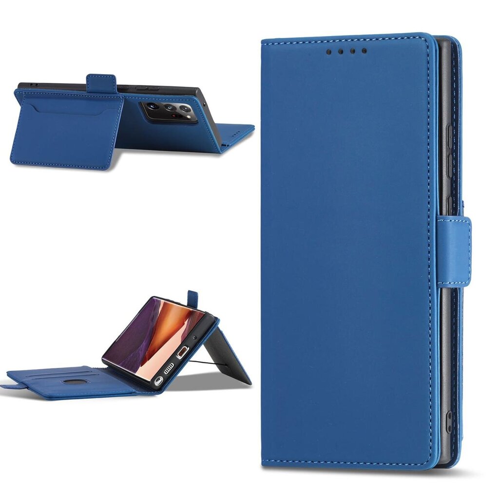 Hurtel Magnet Card Case paredzēts Samsung Galaxy S22 Ultra, zils cena un informācija | Telefonu vāciņi, maciņi | 220.lv