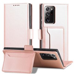 Чехол Hurtel Magnet Card для Samsung Galaxy S22 Ultra, розовый цена и информация | Чехлы для телефонов | 220.lv