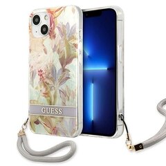 Guess Case GUHCP13MHFLSU iPhone 13 6,1", violetinis cena un informācija | Telefonu vāciņi, maciņi | 220.lv