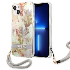 Guess Case GUHCP13SHFLSU iPhone 13 mini 5,4", violetinis cena un informācija | Telefonu vāciņi, maciņi | 220.lv