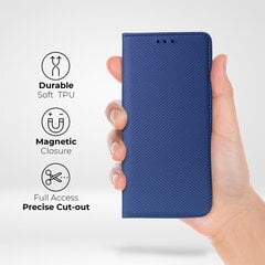 Moozy magnētisks telefona maciņš ar karšu turētāju un statīva funkciju saderīgs ar Samsung Galaxy A33 5G telefona modeli - Tumši zils cena un informācija | Telefonu vāciņi, maciņi | 220.lv