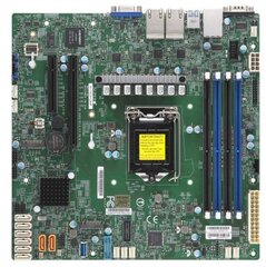 Материнская плата Supermicro MBD-X11SCH-LN4F motherboard Intel C246 LGA 1151 (Socket H4) micro ATX цена и информация | Материнские платы	 | 220.lv