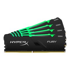 HyperX FURY HX426C16FB3AK4/128 memory module 128 GB 4 x 32 GB DDR4 2666 MHz цена и информация | Оперативная память (RAM) | 220.lv