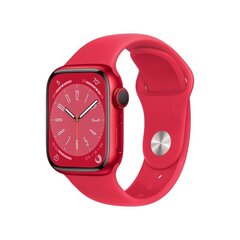 Apple Watch Series 8 GPS + Cellular 41mm (PRODUCT)RED Aluminium Case ,(PRODUCT)RED Sport Band - MNJ23EL/A LV-EE cena un informācija | Viedpulksteņi (smartwatch) | 220.lv