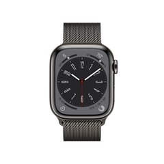 Apple Watch Series 8 41mm Graphite Stainless Steel/Graphite Milanese Loop cena un informācija | Viedpulksteņi (smartwatch) | 220.lv