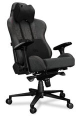 Spēļu krēsls Yumisu 2050, gobelēns, pelēks un melns ar sarkans apdari цена и информация | Офисные кресла | 220.lv
