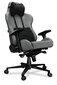 Spēļu krēsls Yumisu 2050 Cloud Black, gobelēns, gaiši pelēks ar melnu apdari cena un informācija | Biroja krēsli | 220.lv