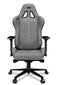 Spēļu krēsls Yumisu 2050 Cloud Black, gobelēns, gaiši pelēks ar melnu apdari cena un informācija | Biroja krēsli | 220.lv