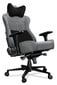 Datora krēsls Yumisu 2052 Cloud Black spēlētājiem, auduma polsterējums, gaiši pelēks-melns cena un informācija | Biroja krēsli | 220.lv