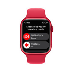 Apple Watch Series 8 GPS 41mm (PRODUCT)RED Aluminium Case ,(PRODUCT)RED Sport Band - MNP73UL/A cena un informācija | Viedpulksteņi (smartwatch) | 220.lv