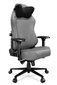 Datora krēsls Yumisu 2054 Cloud Black spēlētājiem, auduma polsterējums, gaiši pelēks-melns cena un informācija | Biroja krēsli | 220.lv