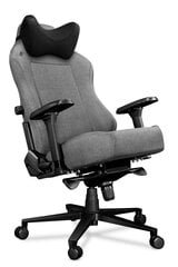 Datora krēsls Yumisu 2054 Cloud Black spēlētājiem, auduma polsterējums, gaiši pelēks-melns цена и информация | Офисные кресла | 220.lv