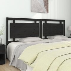 Изголовье кровати, 205,5x4x100 см, чёрное цена и информация | Кровати | 220.lv