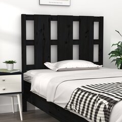 Изголовье кровати, 105,5x4x100 см, чёрное цена и информация | Кровати | 220.lv