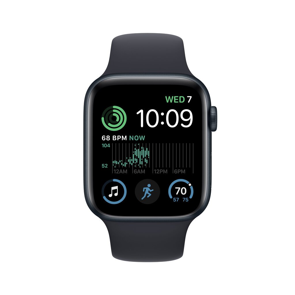 Apple Watch SE GPS + Cellular 40mm Midnight Aluminium Case with Midnight Sport Band - Regular 2nd Gen - MNPL3EL/A cena un informācija | Viedpulksteņi (smartwatch) | 220.lv