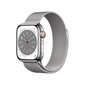 Apple Watch Series 8 GPS + Cellular 45mm Silver Stainless Steel Case ,Silver Milanese Loop MNKJ3EL/A LV-EE цена и информация | Viedpulksteņi (smartwatch) | 220.lv