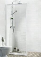 Dušas siena Ifö Solid SV VK 3 White, caurspīdīgs stikls cena un informācija | Dušas durvis, dušas sienas | 220.lv