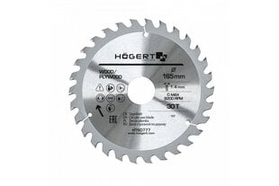 Пильный диск 165x30Tx30 Hoegert HT6D777 цена и информация | Механические инструменты | 220.lv