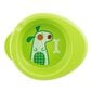Apsildāms bērnu šķīvis Chicco, +6m, zaļš cena un informācija | Trauki, šķīvji, pusdienu servīzes | 220.lv