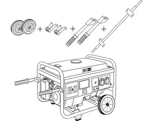 Transporta komplekts "Könner & Söhnen" KS 7 KIT cena un informācija | Auto piederumi | 220.lv