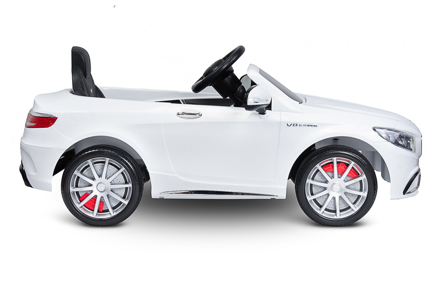 Ar akumulatoru darbināma automašīna Toyz Mercedes AMG S63, balta cena un informācija | Rotaļlietas zīdaiņiem | 220.lv