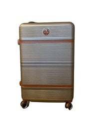 Большой дорожный чемодан Airtex, цвета шампанского, 629/л цена и информация | Чемоданы, дорожные сумки | 220.lv