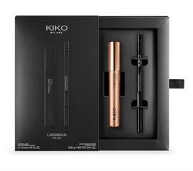 Роскошный набор Kiko Milano для макияжа глаз: объемная тушь и автоматическая подводка цена и информация | Тушь, средства для роста ресниц, тени для век, карандаши для глаз | 220.lv