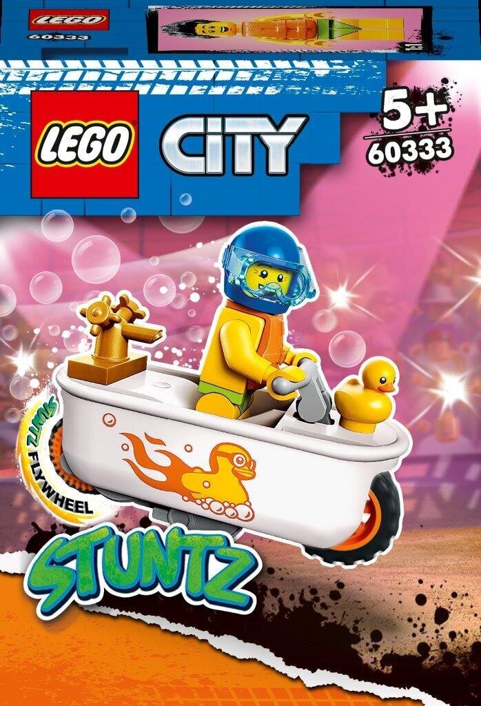 60333 LEGO® City Stunt Vannas istabas kaskadieru motocikls cena un informācija | Konstruktori | 220.lv