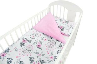 Divdaļīgs gultas veļas komplekts - rozā, 135x100 40x60 cena un informācija | Bērnu gultas veļa | 220.lv