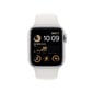 Apple Watch SE GPS + Cellular 44mm Silver Aluminium Case with White Sport Band - Regular 2nd Gen - MNQ23EL/A цена и информация | Viedpulksteņi (smartwatch) | 220.lv