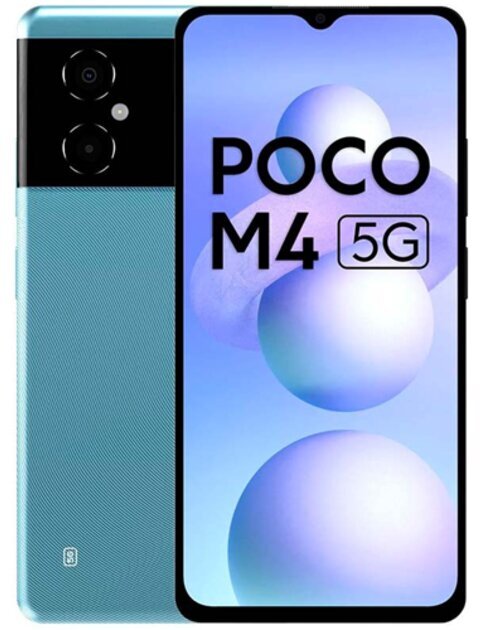 Poco M4 5G 6/128GB MZB0BF5EU Cool Blue цена и информация | Mobilie telefoni | 220.lv