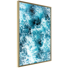 Plakāts Sea Foam, zeltains rāmis cena un informācija | Gleznas | 220.lv